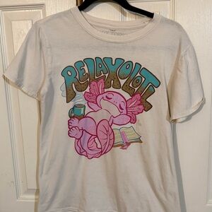 Hot Topic Relaxolotl graphic tee small